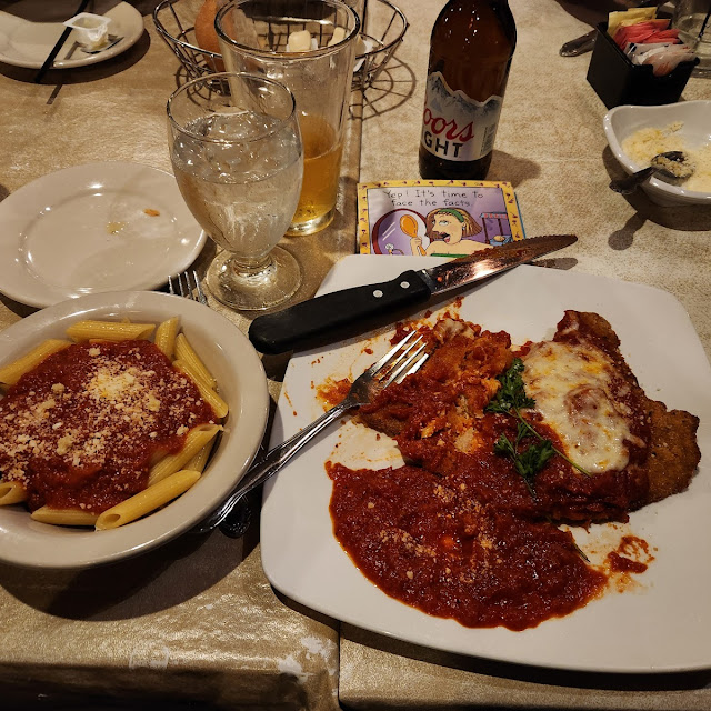 Veal Parmigiano with Pasta