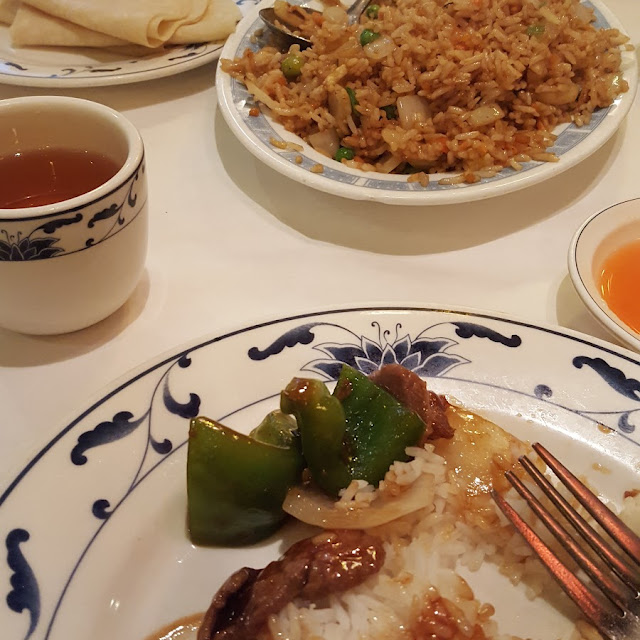Ried Rice and Pepper Steak with Onionsf