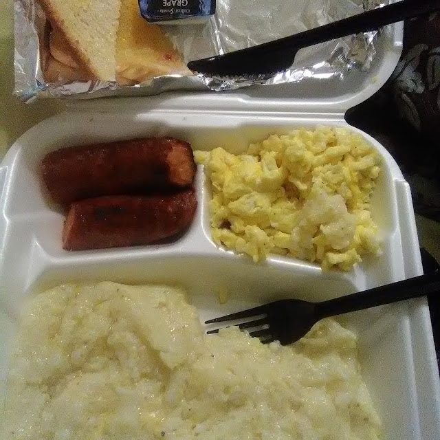 lg Breakfast with Cheese Grits Smoked Sausage