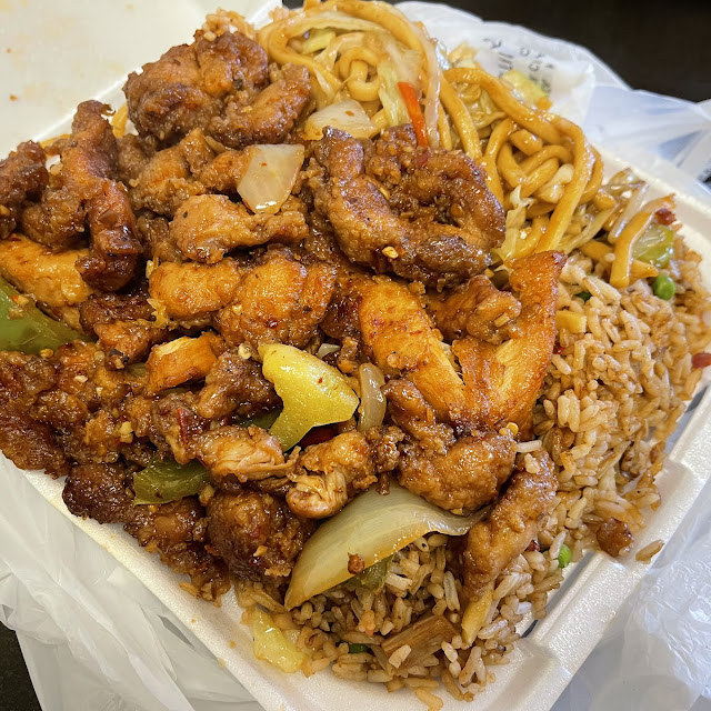 Chow Mein Fried Rice Steamed Broccoli