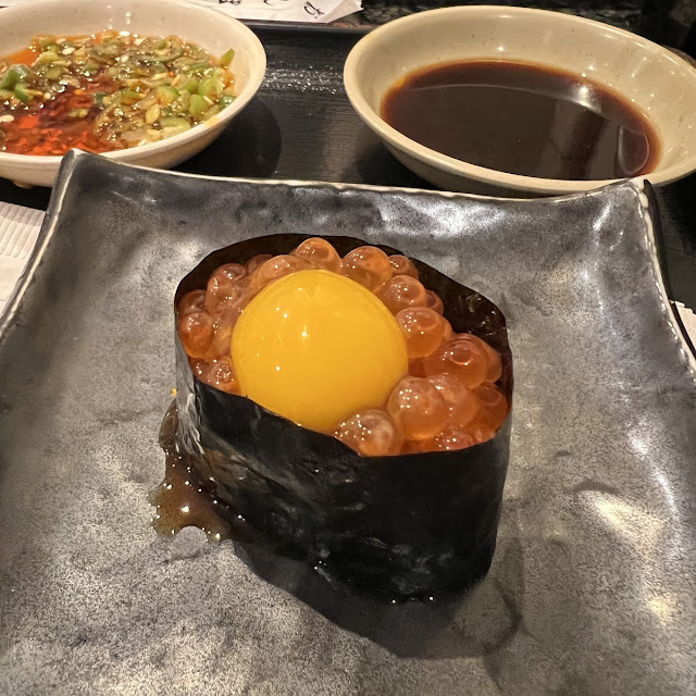 Quail Egg & Ikura Salmon Roe