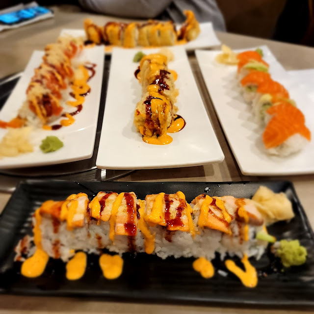 Crunchy Dragon Roll Baked California Roll Mamasita Alaska Roll Baked Salmon Roll