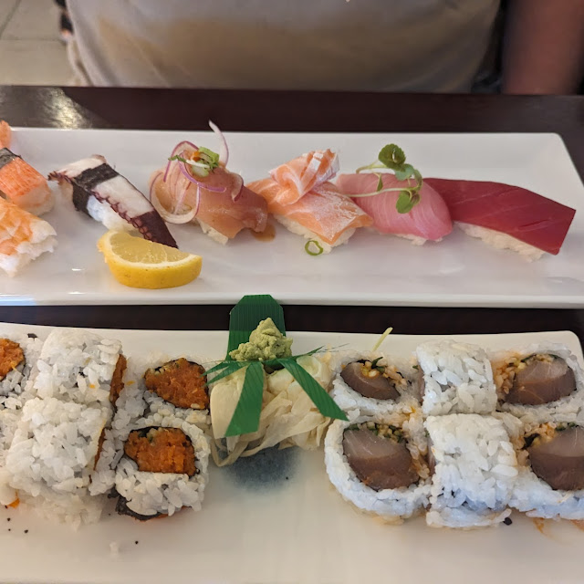 California Rolls and Spicy Tuna Rolls