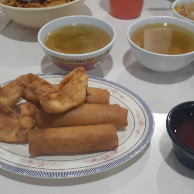 Fried Rice Egg Flower Soup Egg Roll