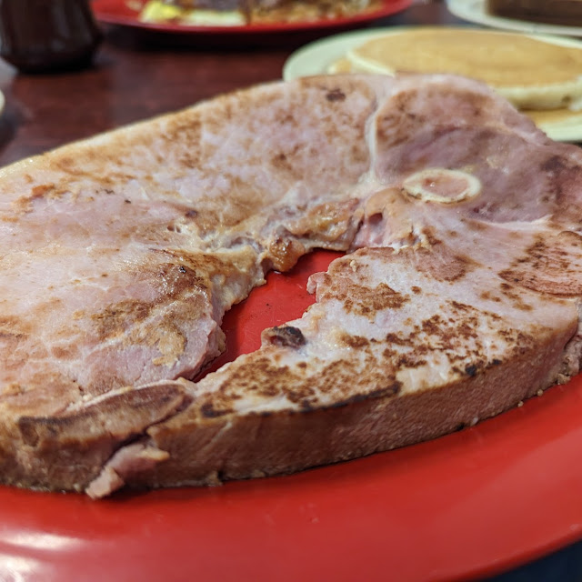 Ham Steak and Eggs