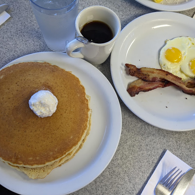 Pancake Combo Two Bacon and Two Eggs