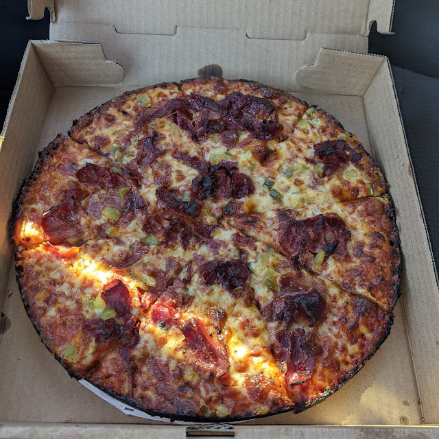 Pastrami and Pickle Pizza