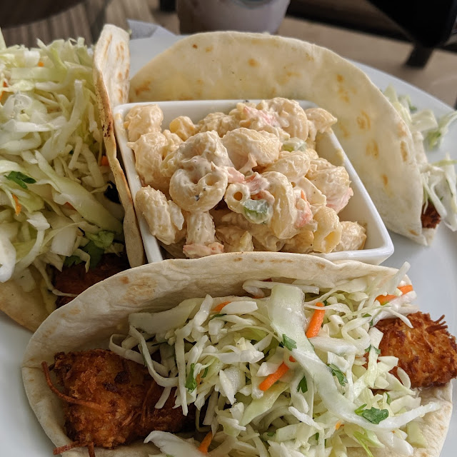 Fish Tacos with Mac and Cheese