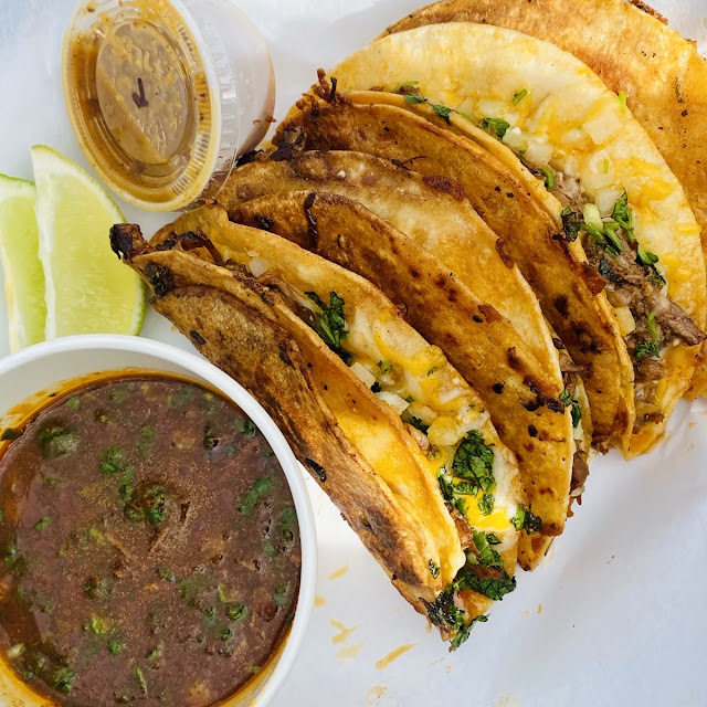 Birria Tacos with Consomé