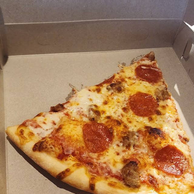 Sausage and Pepperoni Pizza Slice