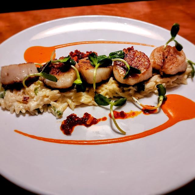 Seared Diver Scallops with Polenta