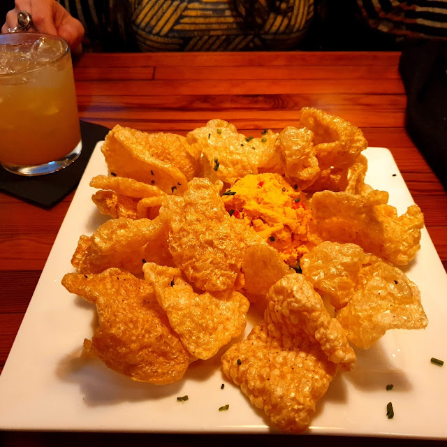 House Made Pork Rinds with Pimento Cheese