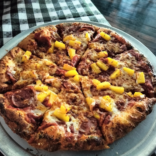 Pepperoni and Pineapple Pizza