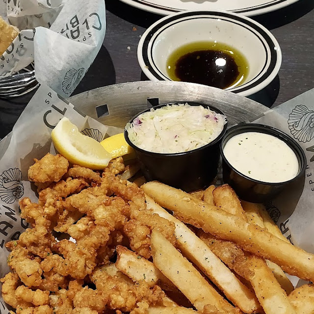 Perfectly Fried Clam Straps with Fries and Slaw