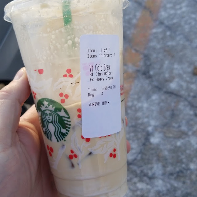 Venti Cold Brew Coffee with Heavy Cream