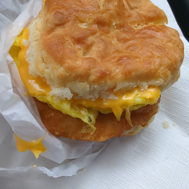 Chicken Bacon Egg and Cheese Biscuit