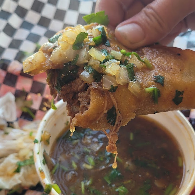 Queso Birria Tacos with Consume