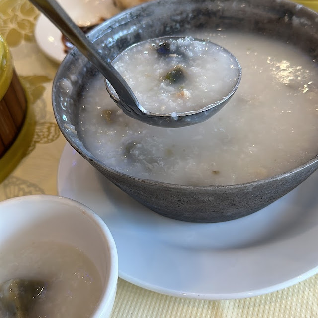 Single Set Meal Dark Egg & Pork Congee Steamed Beef Tripe