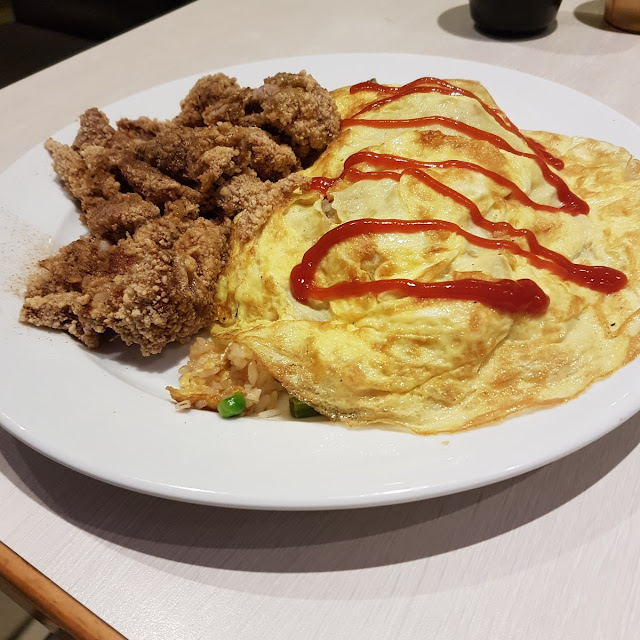 Omelet w Crispy Fried Chicken