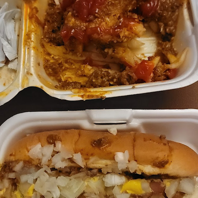 Chili Cheese Fries and Chili Dog