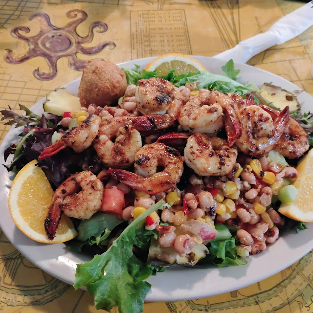 Black Eyed Pea Salad and Shrimp