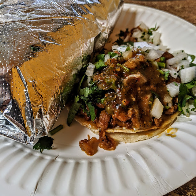 Burrito Cabeza with Alpastor Taco