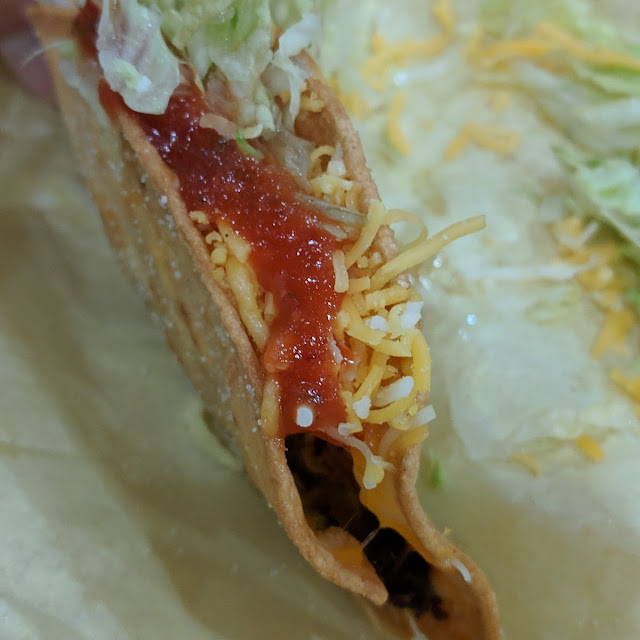 Beans Tostada Beef Taco and Rolled Tacos Special