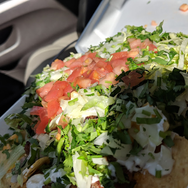Nachos with Lettuce Cilantro and Onion Added
