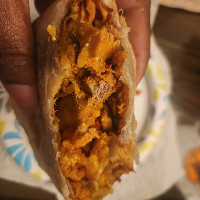 Chicken Burrito with Verde Salsa