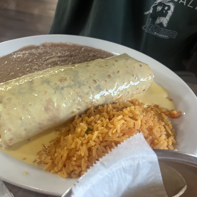 Beans Rice and Cheese Burrito