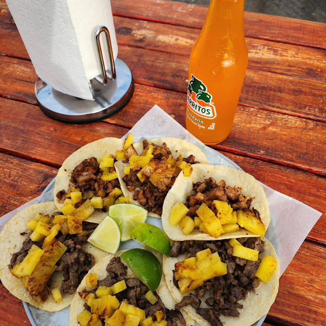 Tacos Bistec Al Pastor w Piña