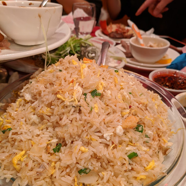 crabmeat dried scallop fried rice 龙皇西施炒饭