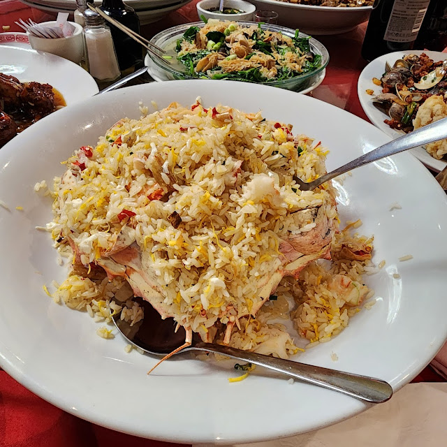 live lobster fried sticky rice 1 5 lbs 龙虾炒糯米饭
