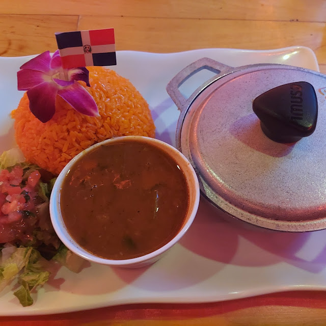Goat w Rice and Beans and Rice