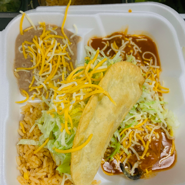 Chile Relleno and Beef Taco