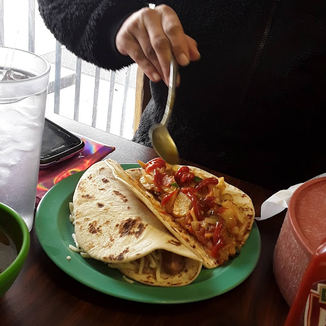 Potato Egg and Cheese Tacos