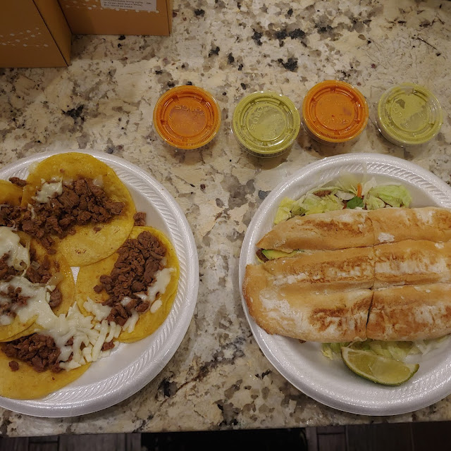 Fajita Tacos and Fajita Torta