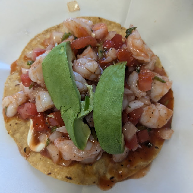 Tostadas de Camarón Shrimp