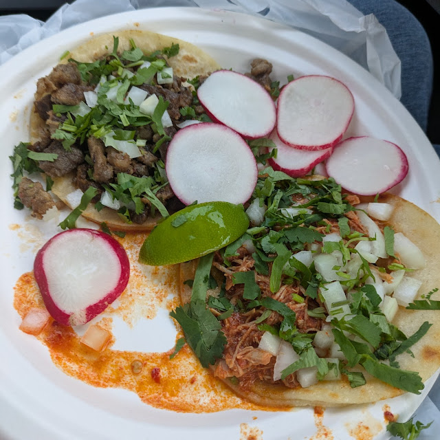 Tacos de Cabeza Al Pastor Asada Pollo Y Lengua