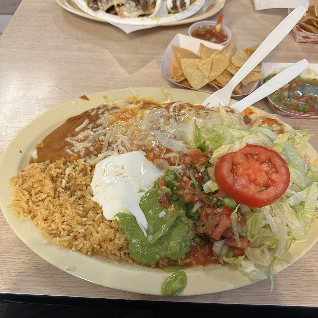 Carnitas Enchilada Plate