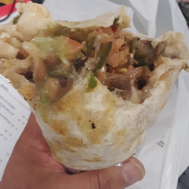 Disapointment Shrimp Burrito with 4 Shrimps