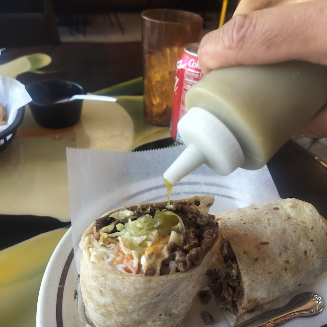 Burrito Asada with Sour Cream