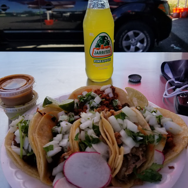 Carne Asada Chorizo and Campechano Tacos