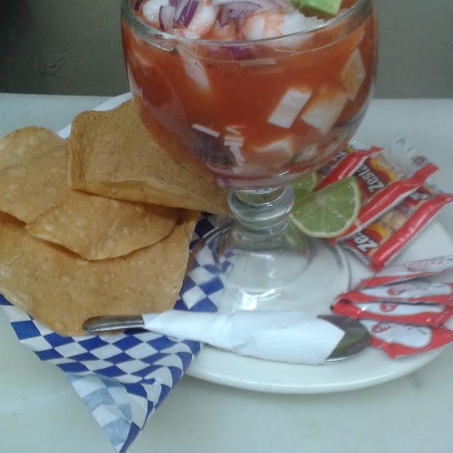 Shrimp Ceviche Tostada