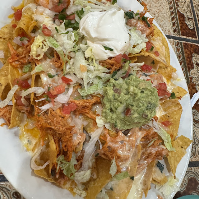 Shredded Chicken Nachos Rancheros
