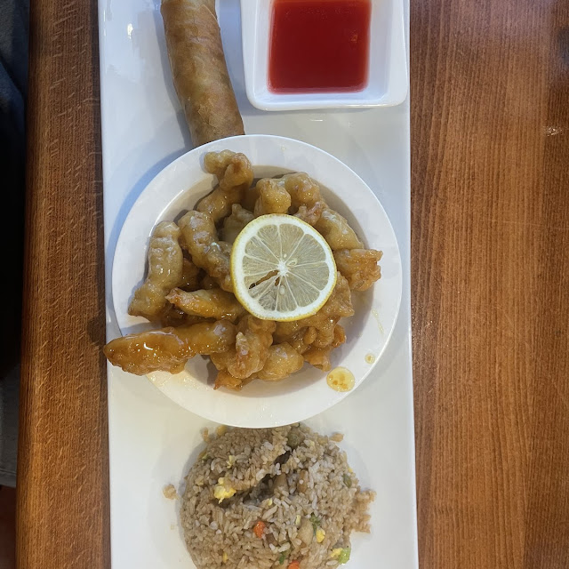 Lemon Chicken with Fried Rice