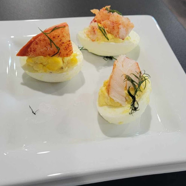 Lobster Deviled Eggs