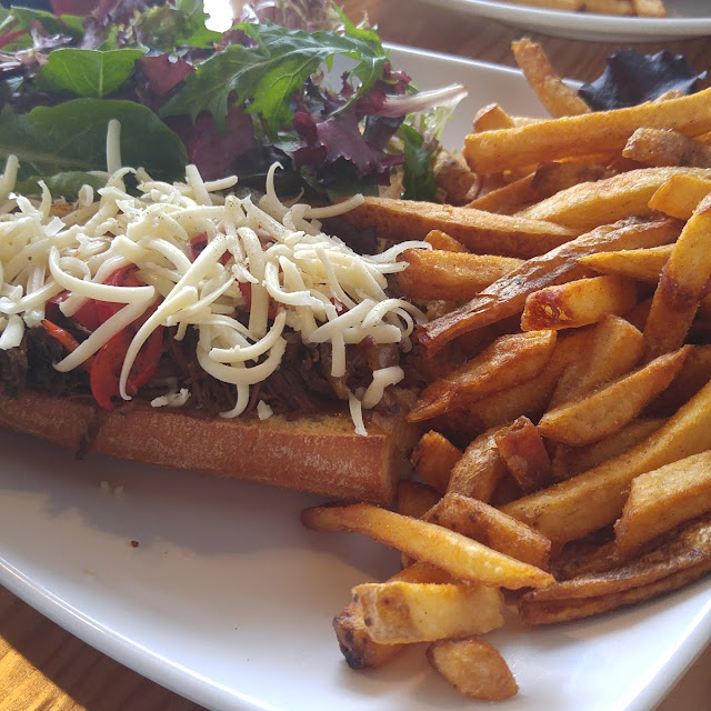 Braised Beef Sandwich with Fries