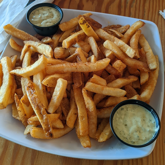 Fries with Side of Lemon Basil Aioli