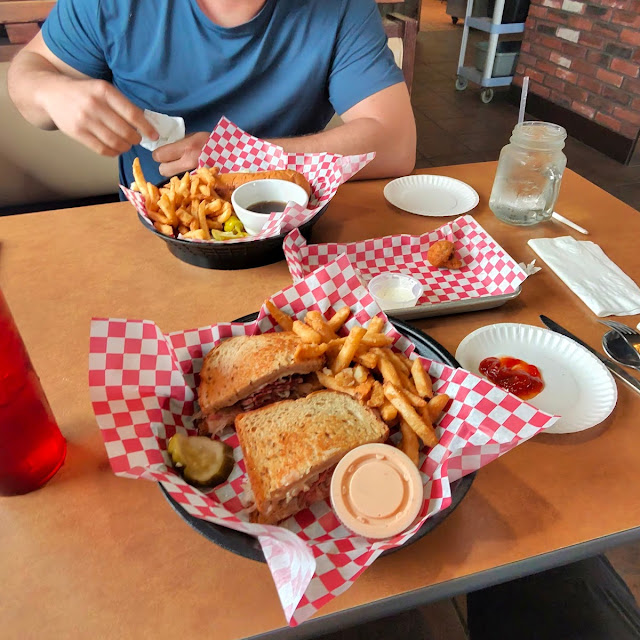 Reuben Sandwich with Fries